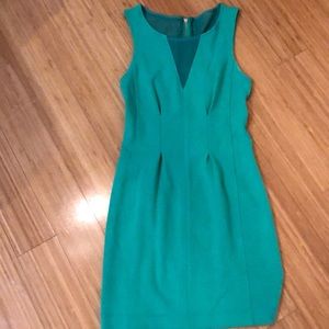 Aiko mini dress with front mesh panel.